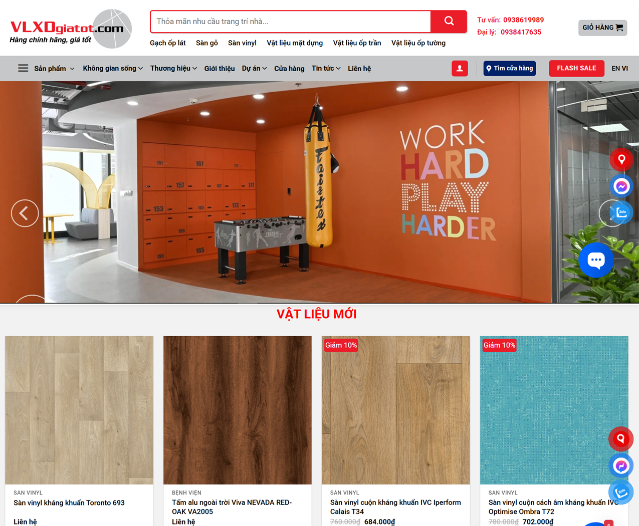 Dự Án Thiết Kế Website Xây Dựng